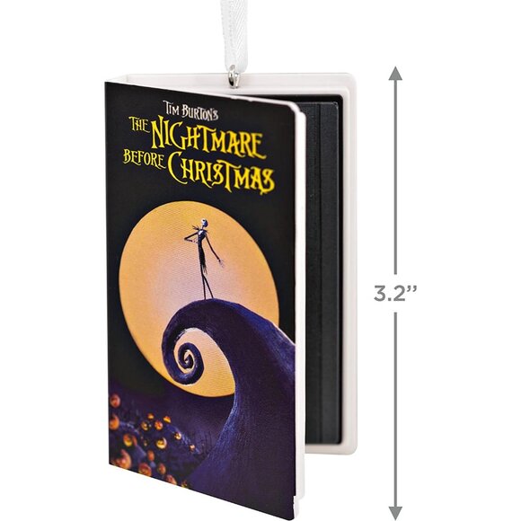 Hallmark Ornament (Disney Nightmare Before Christmas Retro Video Cassette Case) - Picture 5 of 6
